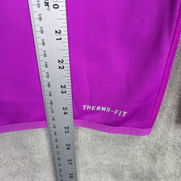 Womens Nike Therma Fit Purple Hoodie Sweatshirt Drawstring Polyester Size M - Picture 6 of 8